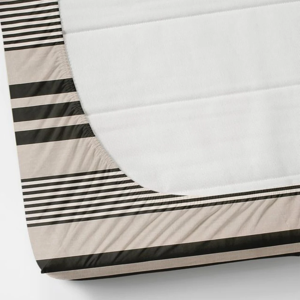 Luxury Double Bed Glace Cotton Sheet Set with 2 Pillow Covers