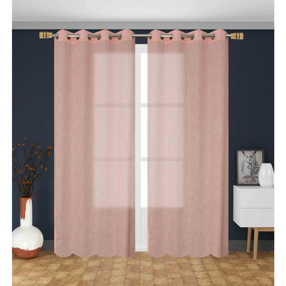 Contemporary Polyester Window Curtain Set