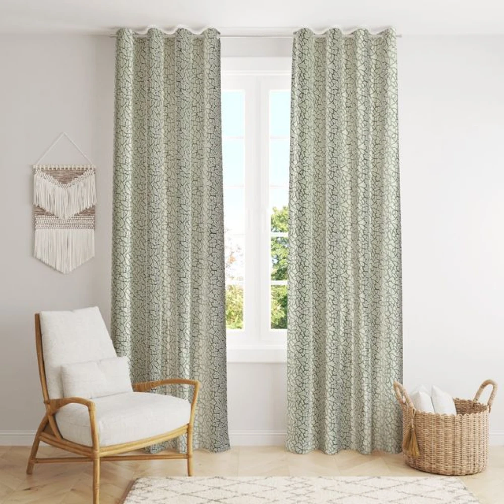 Modern Room Darkening Polyester Window Curtains for Office Window