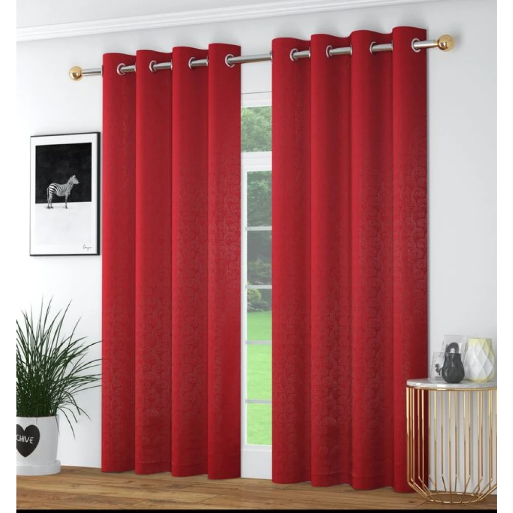 Luxury Room Darkening Polyester Window Curtains for Living Room Window