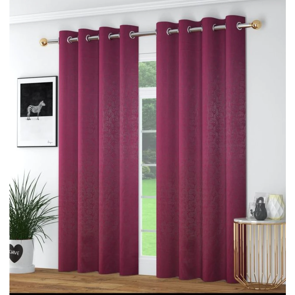 Luxury Room Darkening Polyester Window Curtains for Bedroom Window