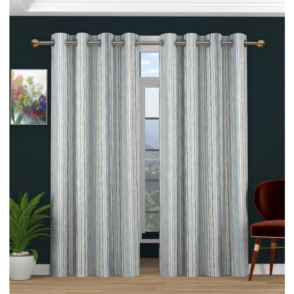 Premium Decorative Window Drapes Sky Gray