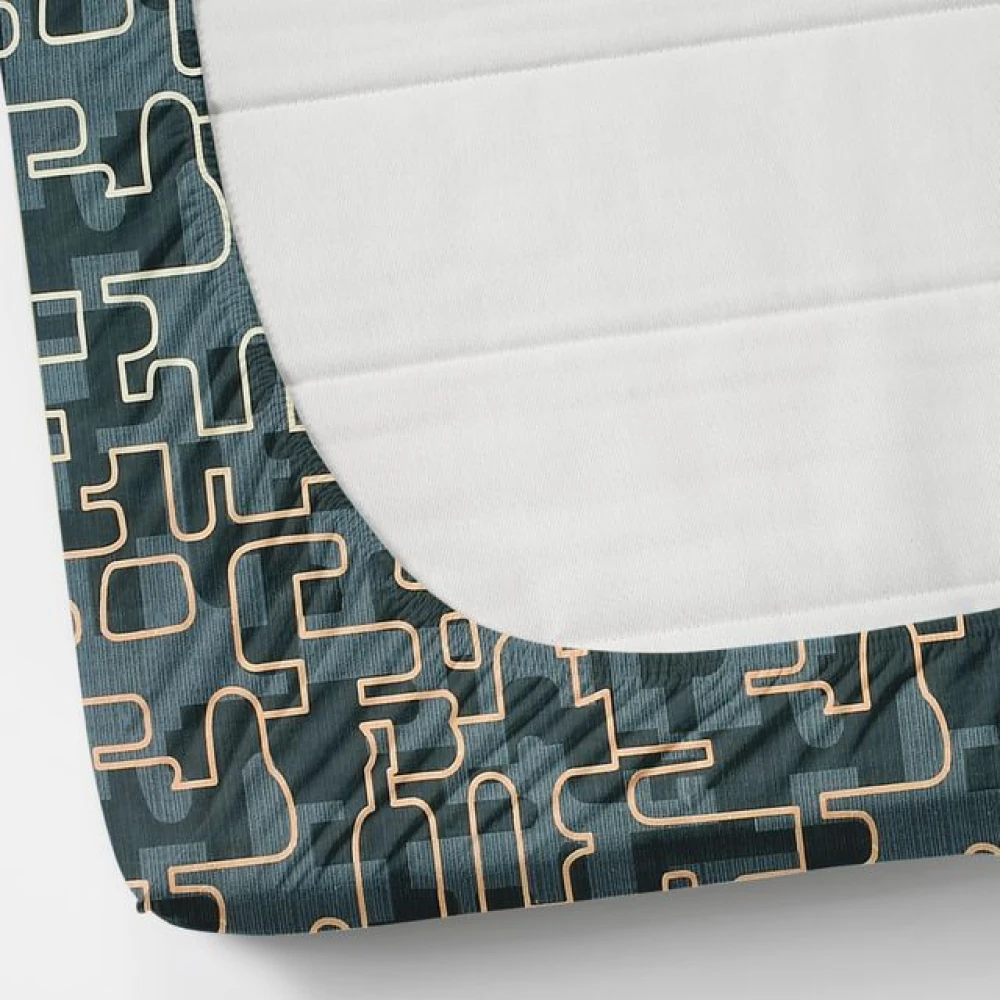 Glace Cotton Double Bed Fitted Sheet Set with 2 Pillowcases