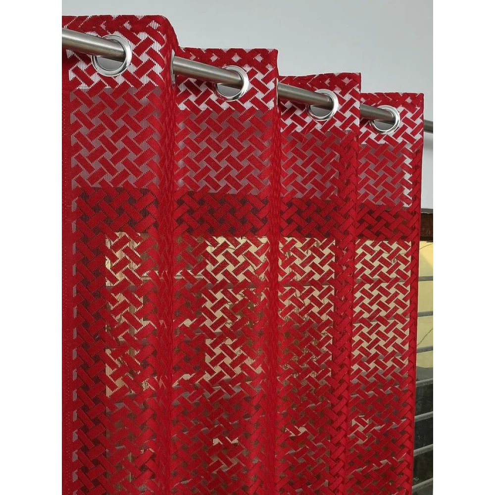 Stylish Room Darkening Polyester Window Curtains for Sliding Window