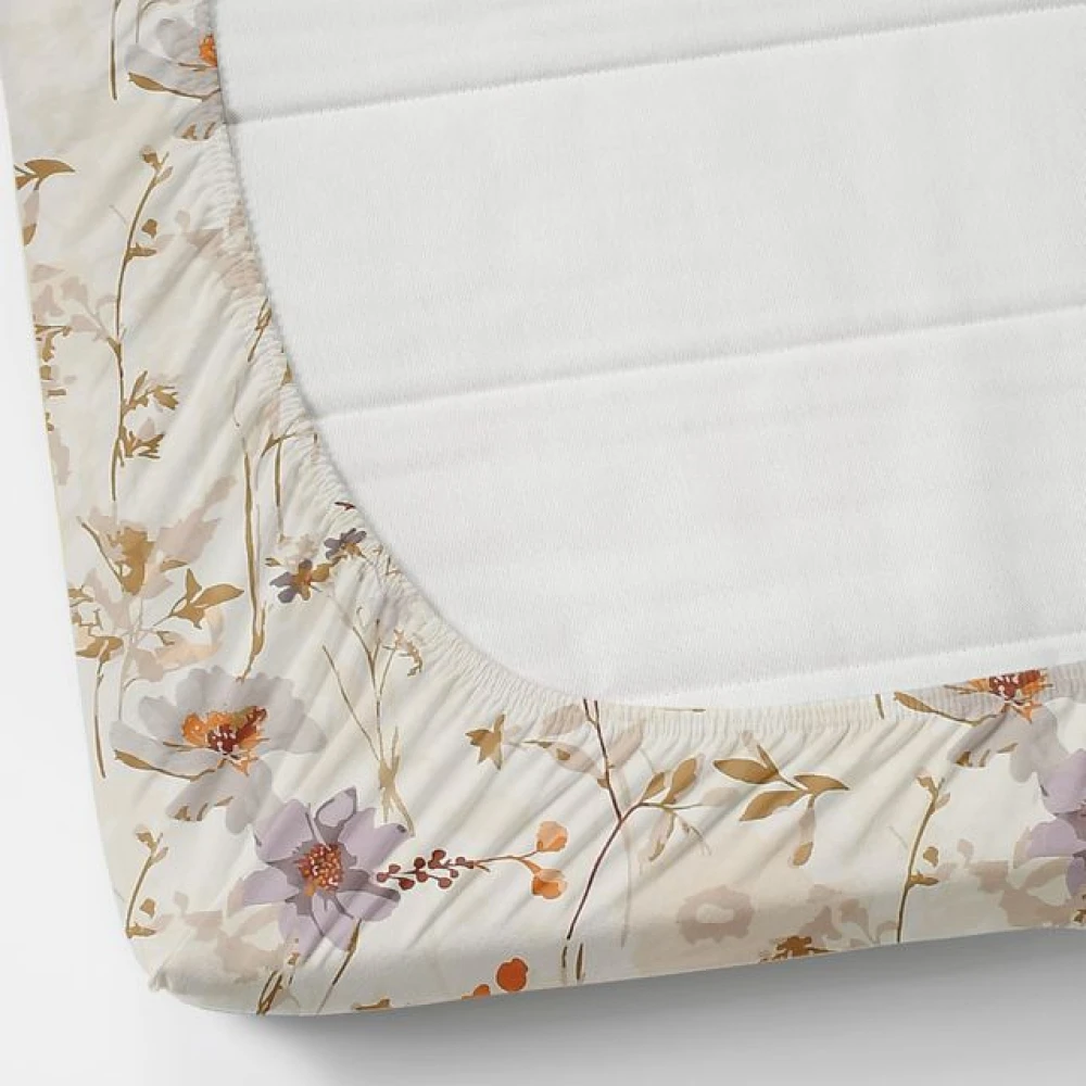 Everyday Use Glace Cotton Double Bed Sheet with 2 Pillow Covers