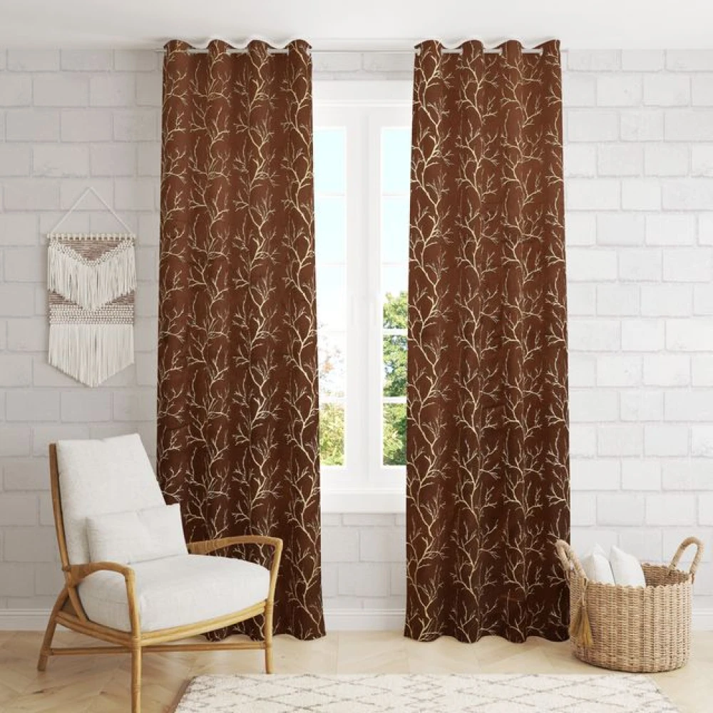Soft Room Darkening Polyester Window Curtains