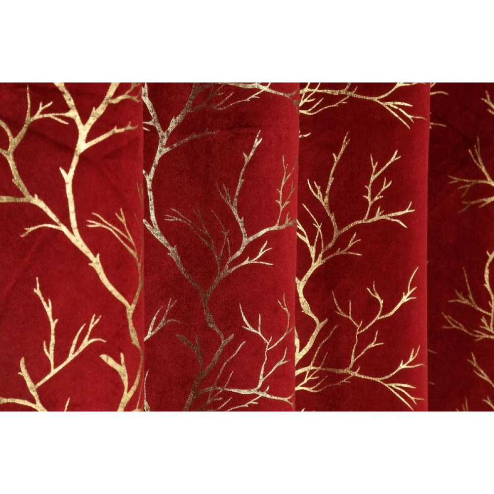 Soft Room Darkening Polyester Window Curtains for Bedroom Window