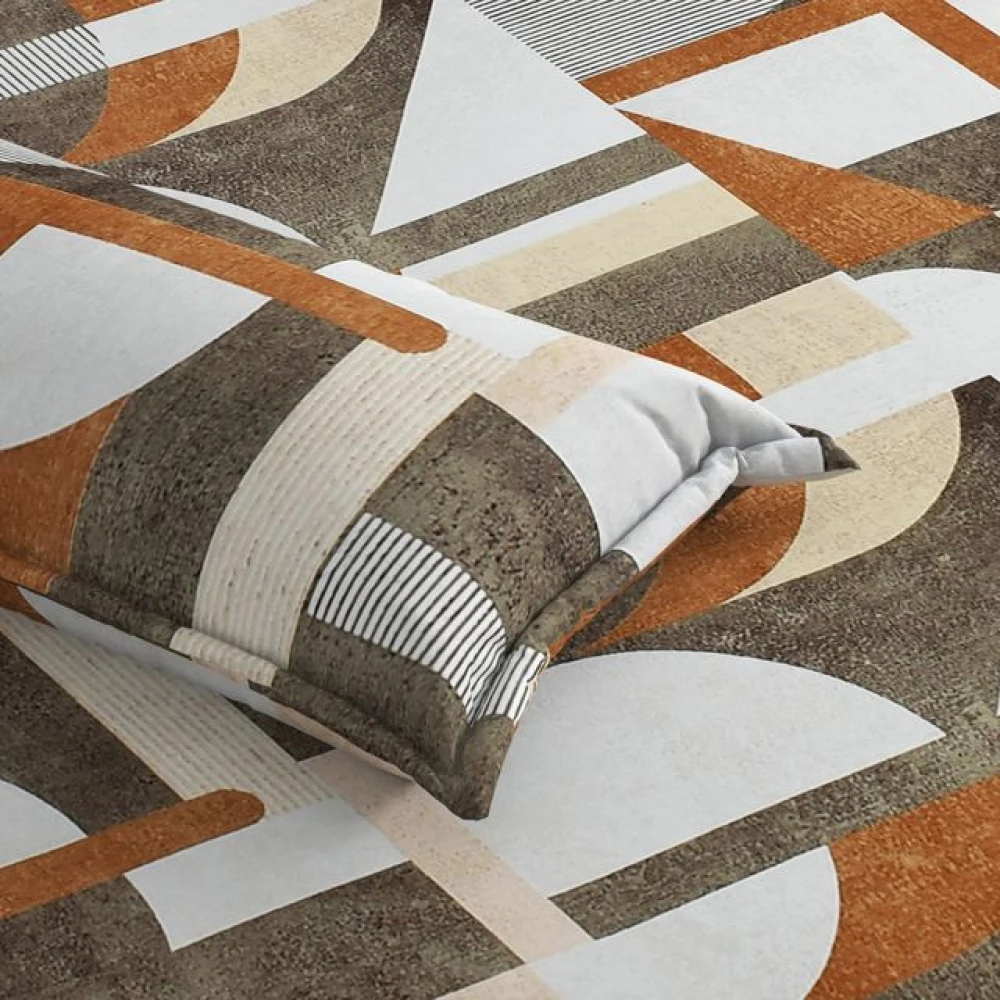 Glace Cotton Double Bed Bedding Set with 2 Pillow Covers