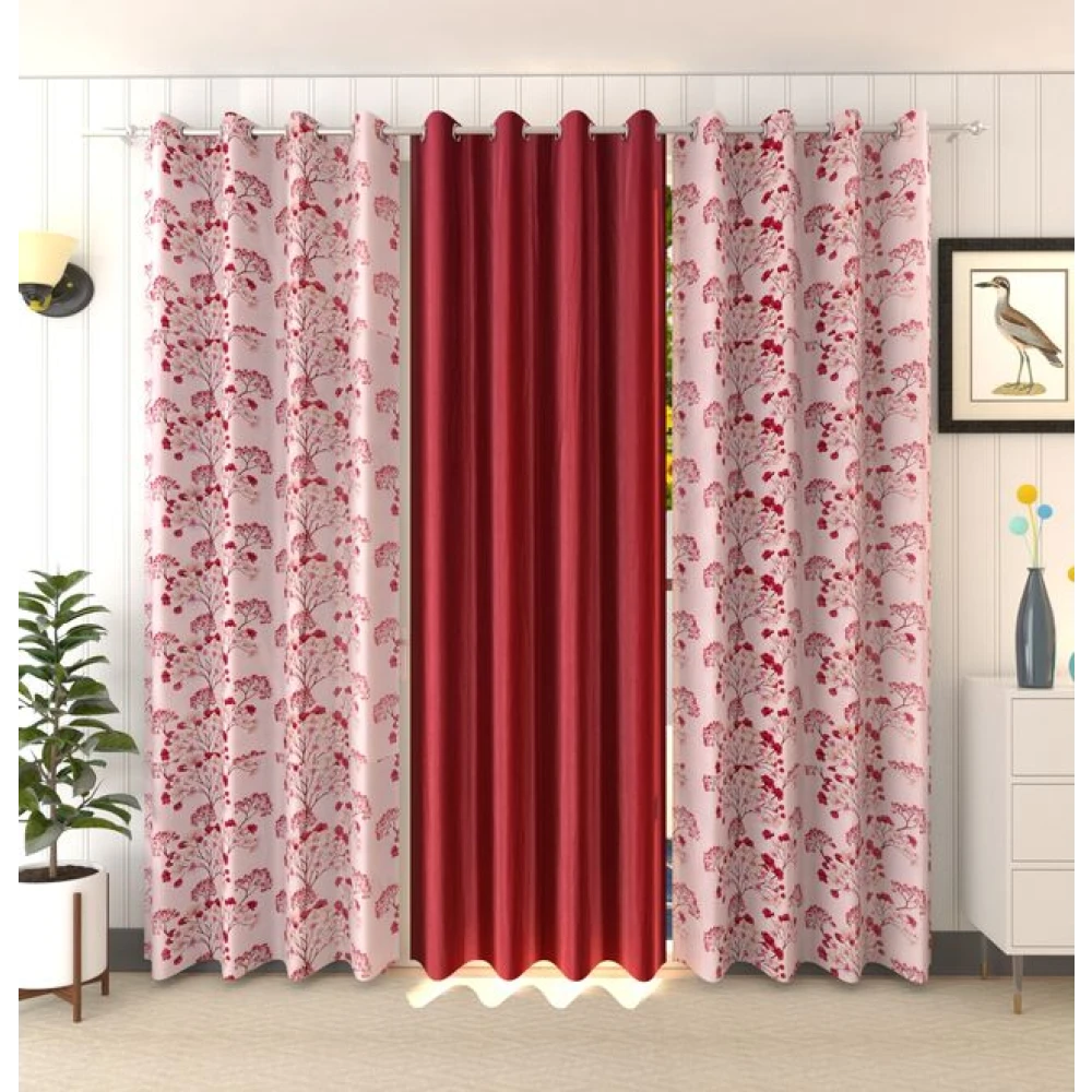 Room Darkening Polyester Window Curtains for Sliding Window