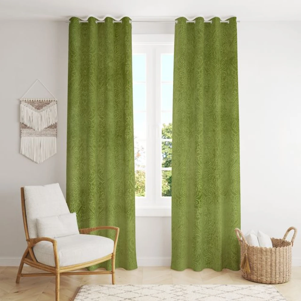 Classic Room Darkening Polyester Window Curtains for Office Window