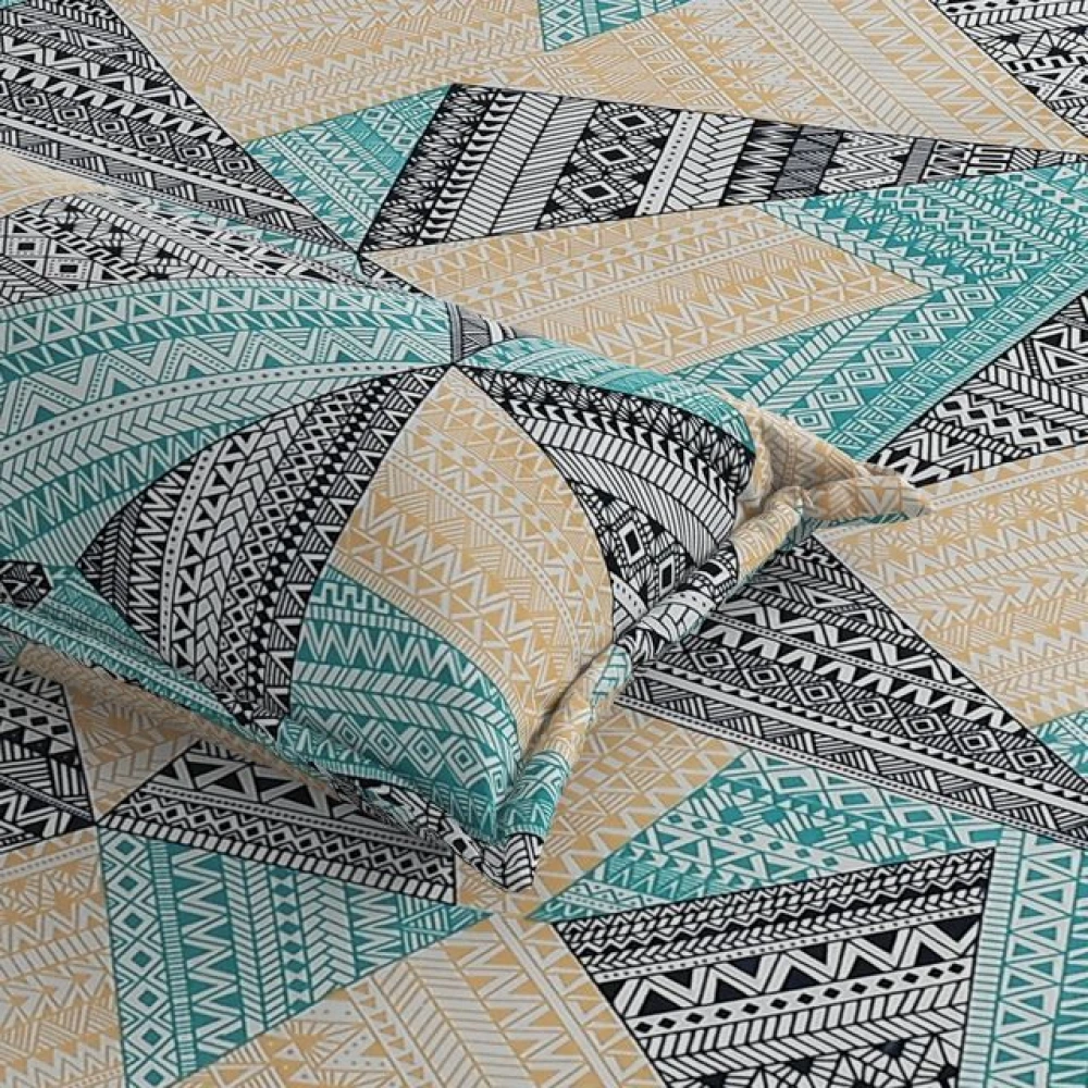 Glace Cotton Double Bed Sheet Combo with 2 Pillow Covers