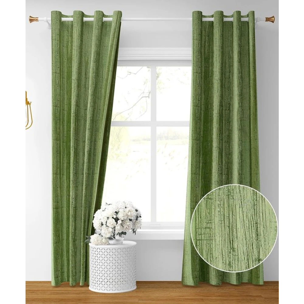 Modern Solid Polyester Curtains for Bedroom