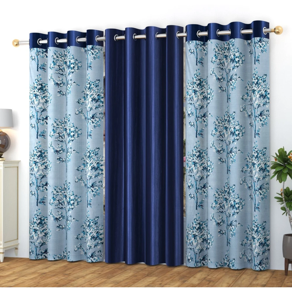 Elegant Room Darkening Polyester Window Curtains