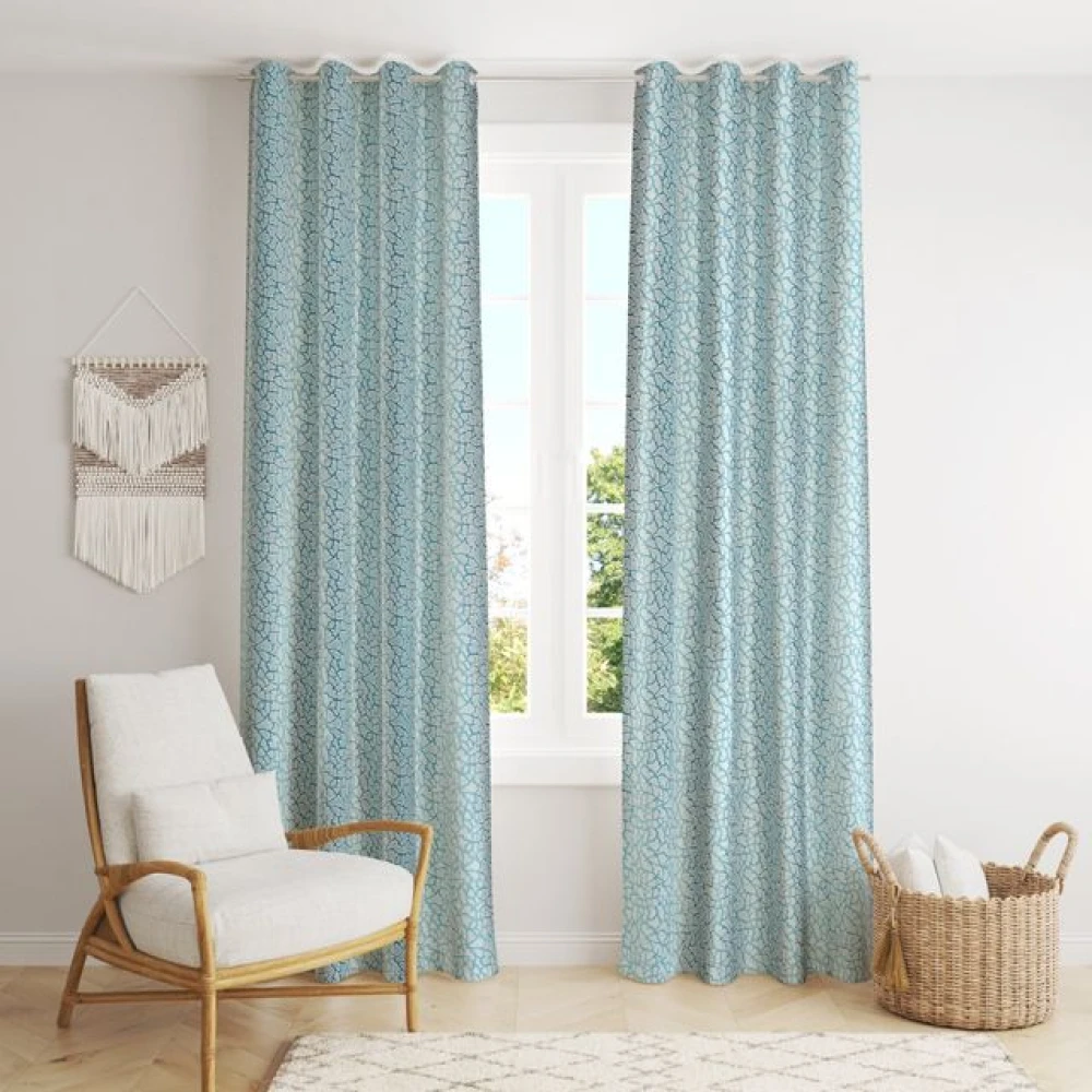 Modern Room Darkening Polyester Window Curtains for Living Room Window