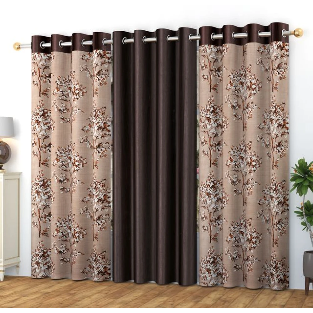 Elegant Room Darkening Polyester Window Curtains for Living Room Window