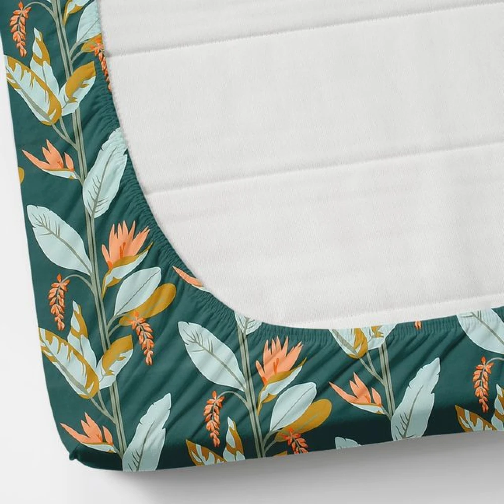 Ultra Soft Glace Cotton Double Bed Bedsheet with 2 Pillow Covers