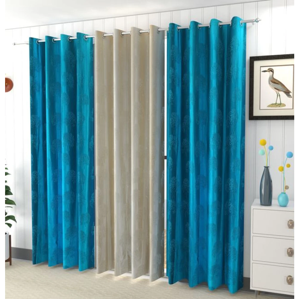 Durable Blackout Drapes for Home Blue