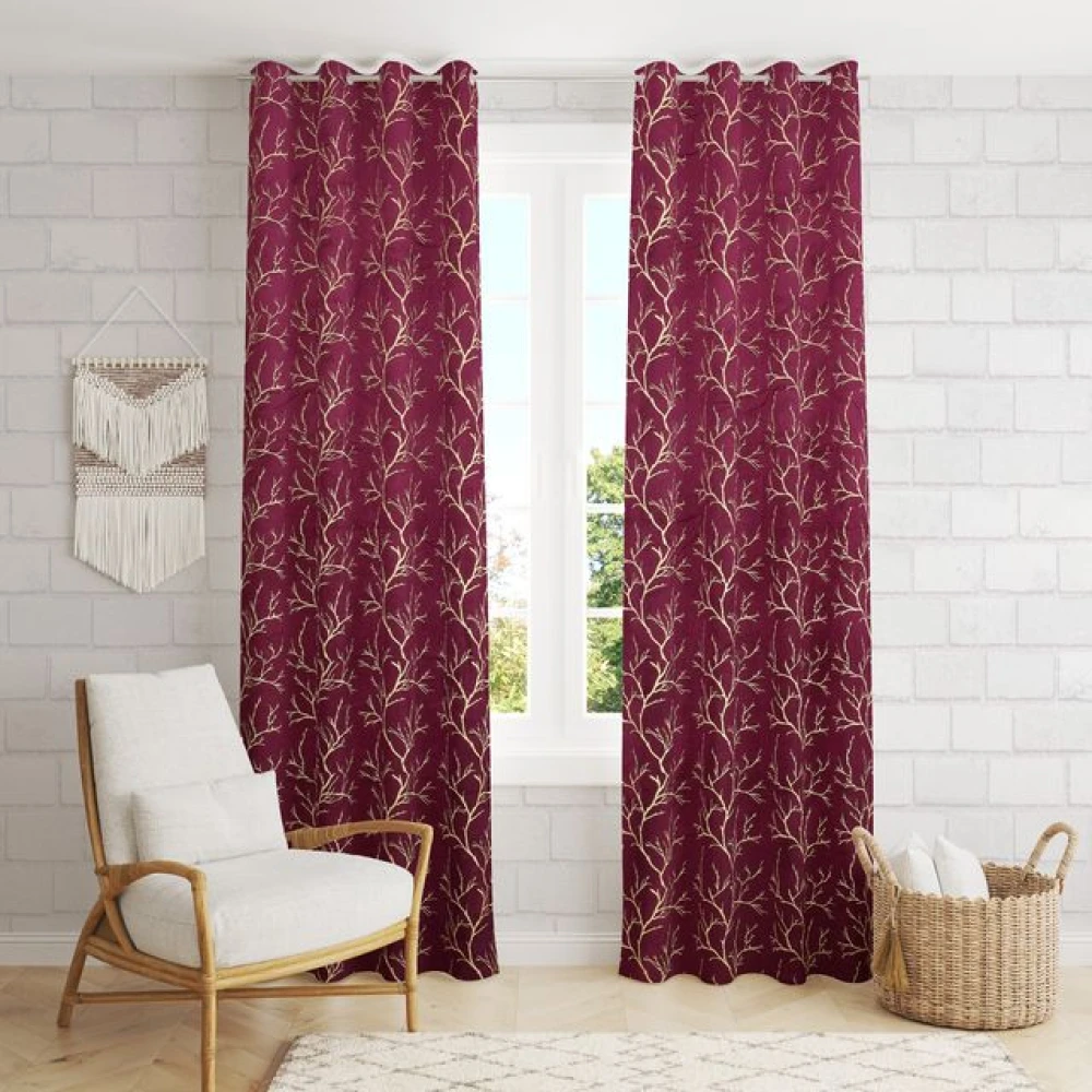 Soft Room Darkening Polyester Window Curtains for Kids Room Window