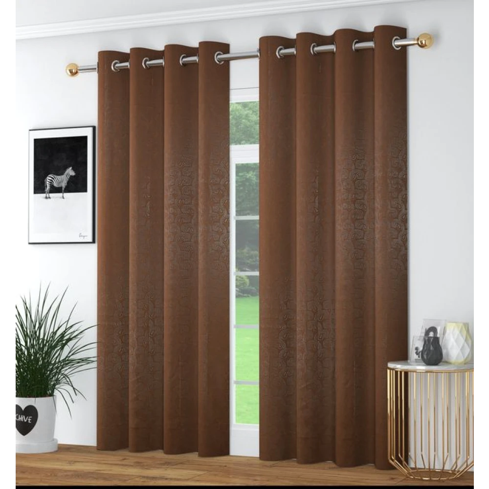 Designer Room Darkening Polyester Window Curtains for Sliding Window