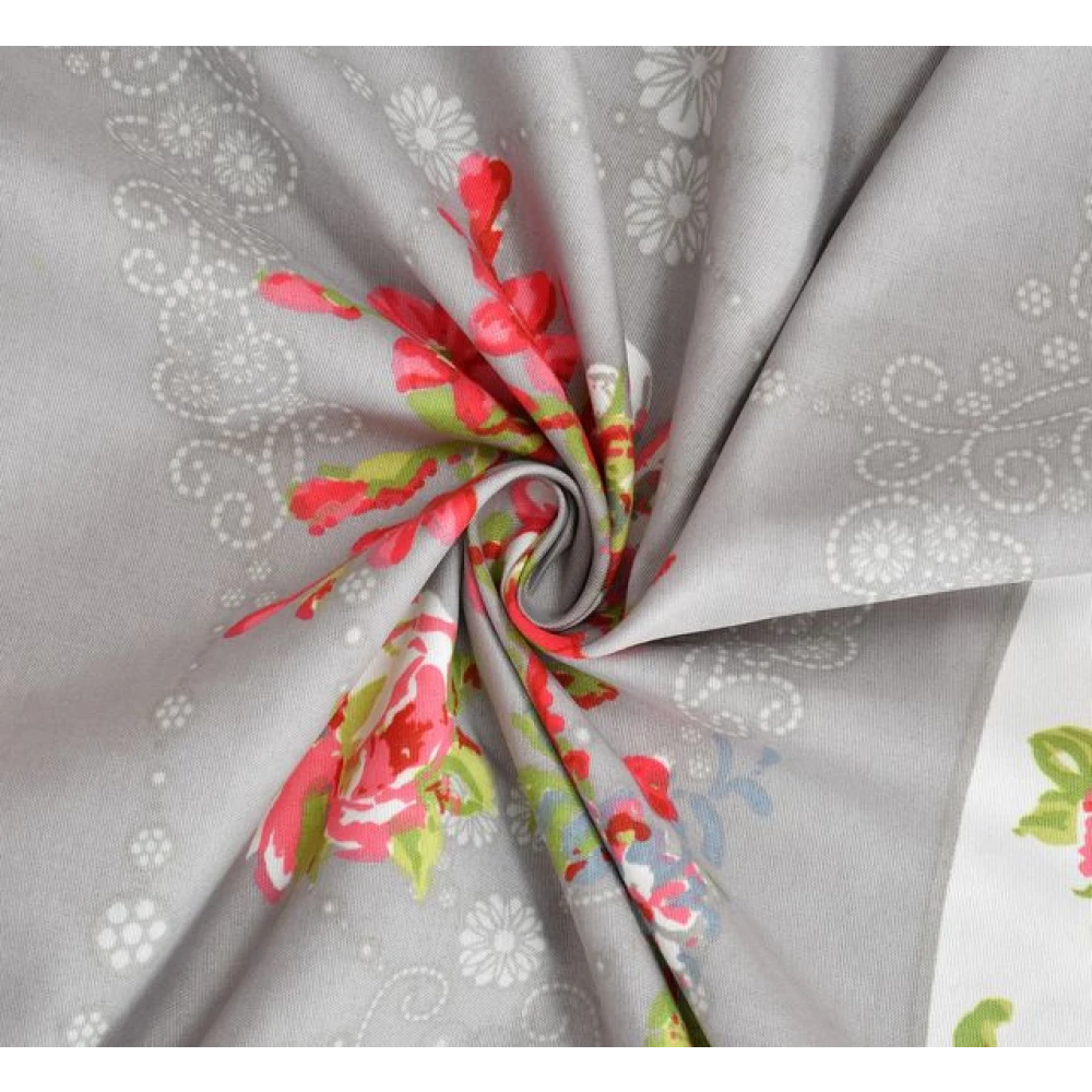 Durable Glace Cotton Double Bed Sheet Set with 2 Pillow Covers