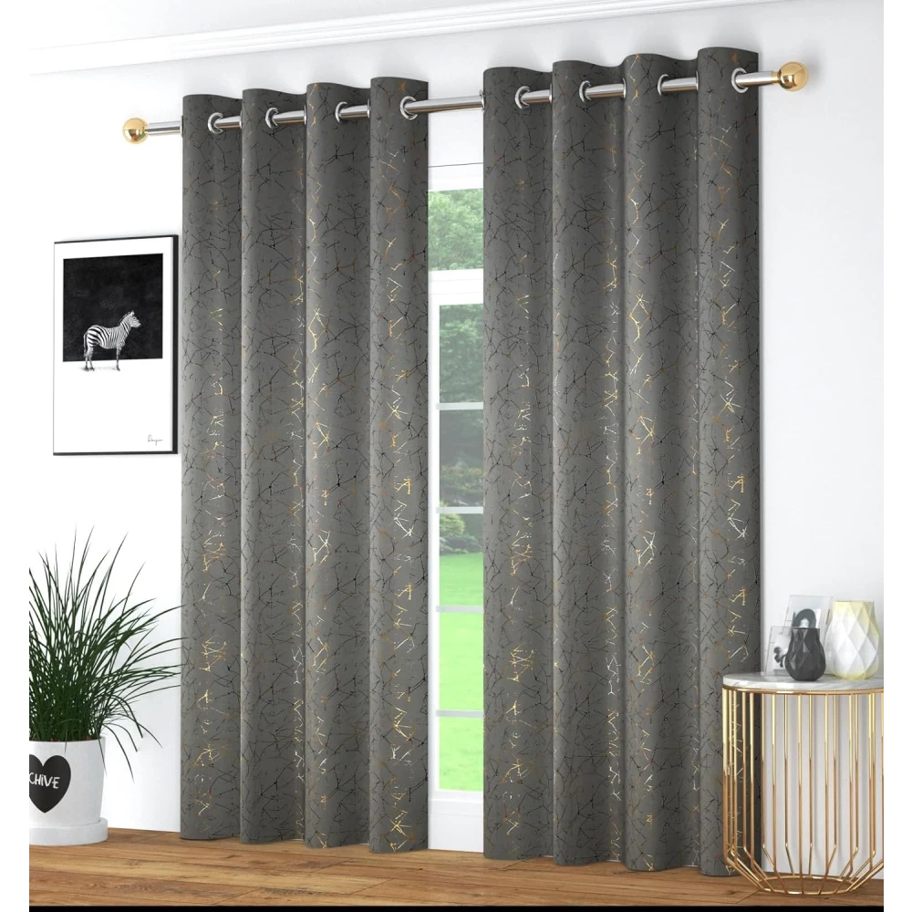 Luxury Room Darkening Polyester Window Curtains for Balcony Door