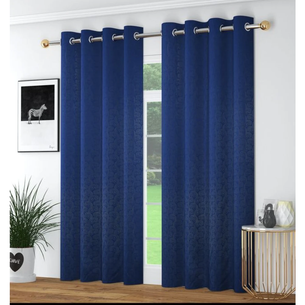 Designer Room Darkening Polyester Window Curtains for Large Window