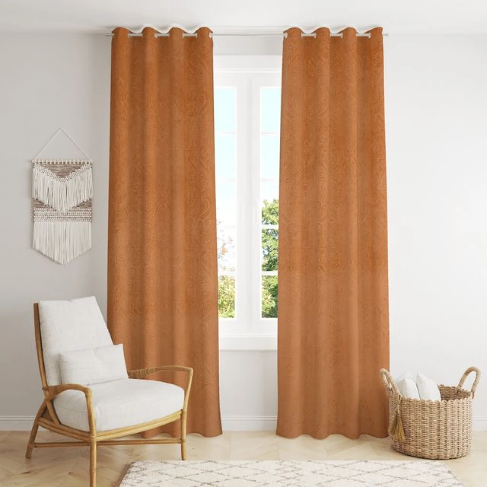 Classic Room Darkening Polyester Window Curtains for Home Window