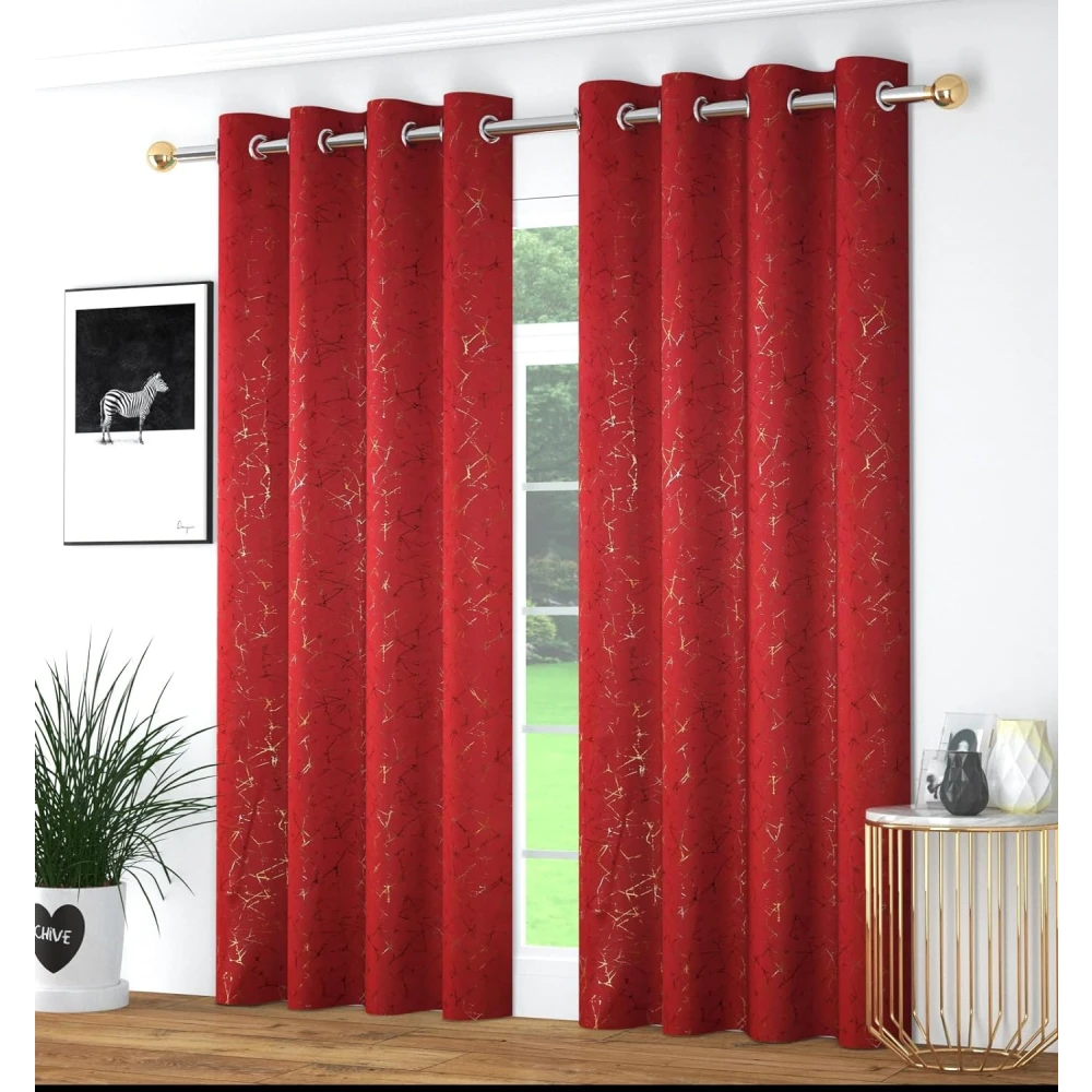 Luxury Room Darkening Polyester Window Curtains for Large Window