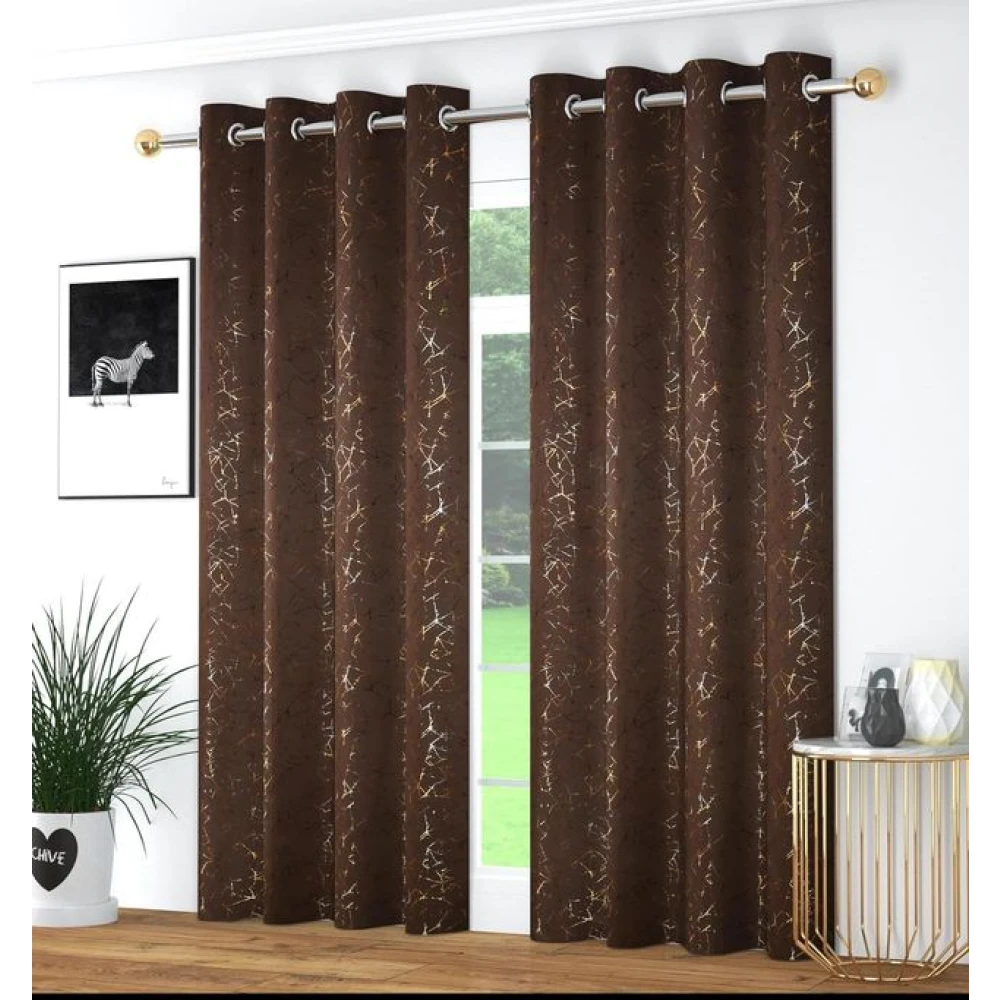 Premium Room Darkening Polyester Window Curtains for Living Room Window