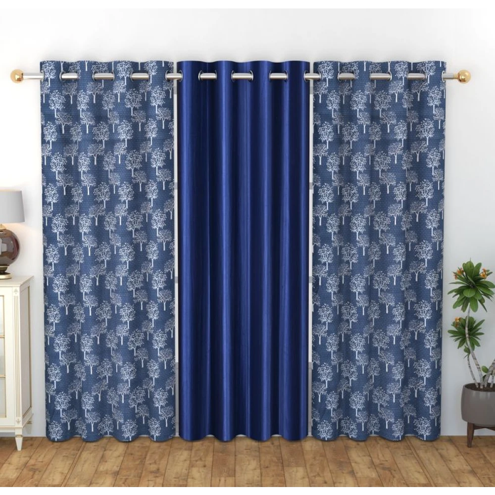 Bedroom Privacy Polyester Window Curtains