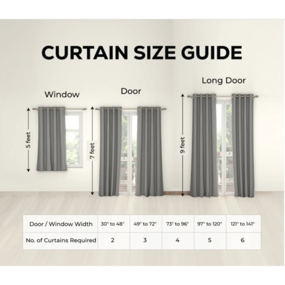 Decor Friendly Polyester Curtain Panels