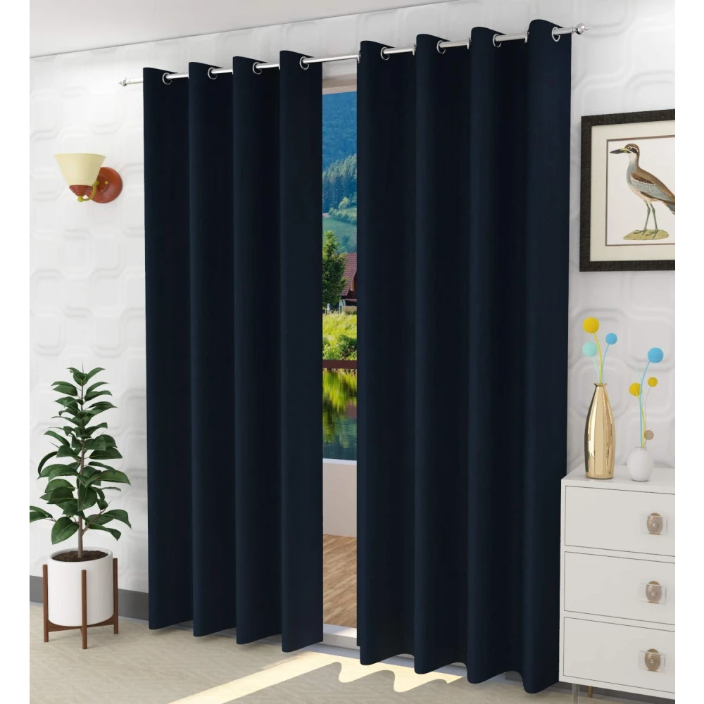 Room Darkening Polyester Window Curtains for Home Decor