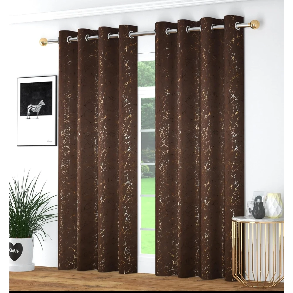 Luxury Room Darkening Polyester Window Curtains for Office Window