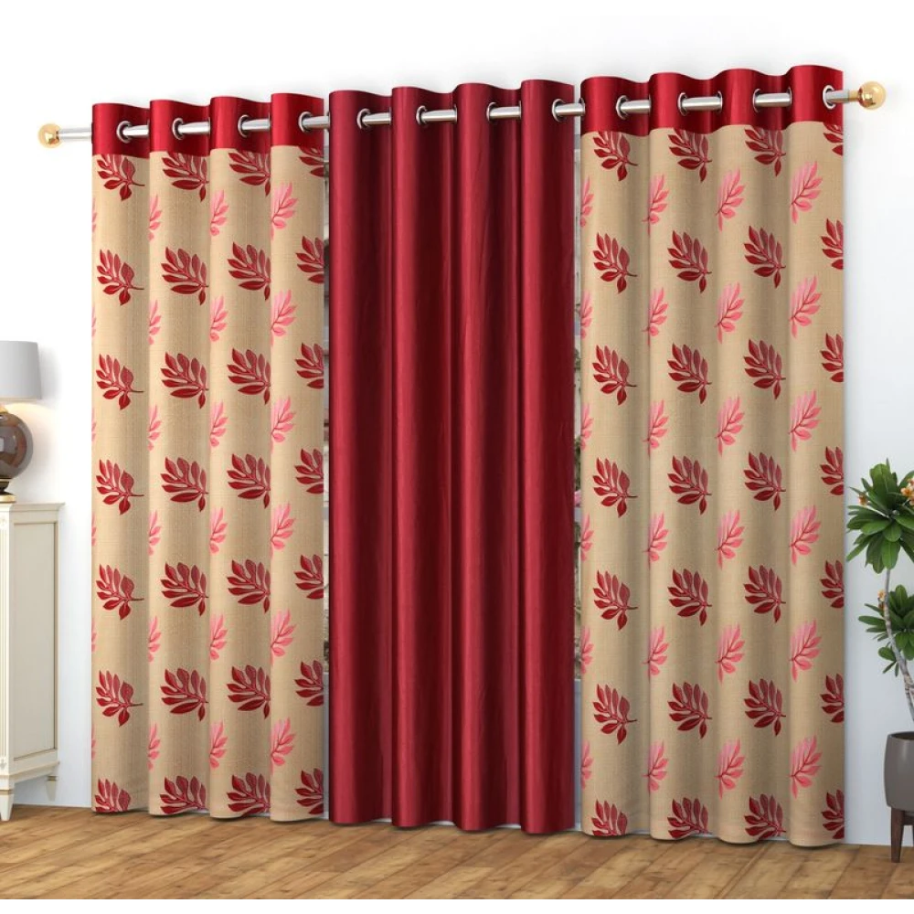 Stylish Room Darkening Polyester Window Curtains for Home Window