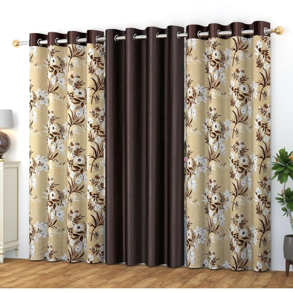 Designer Room Darkening Polyester Window Curtains for Bedroom Window
