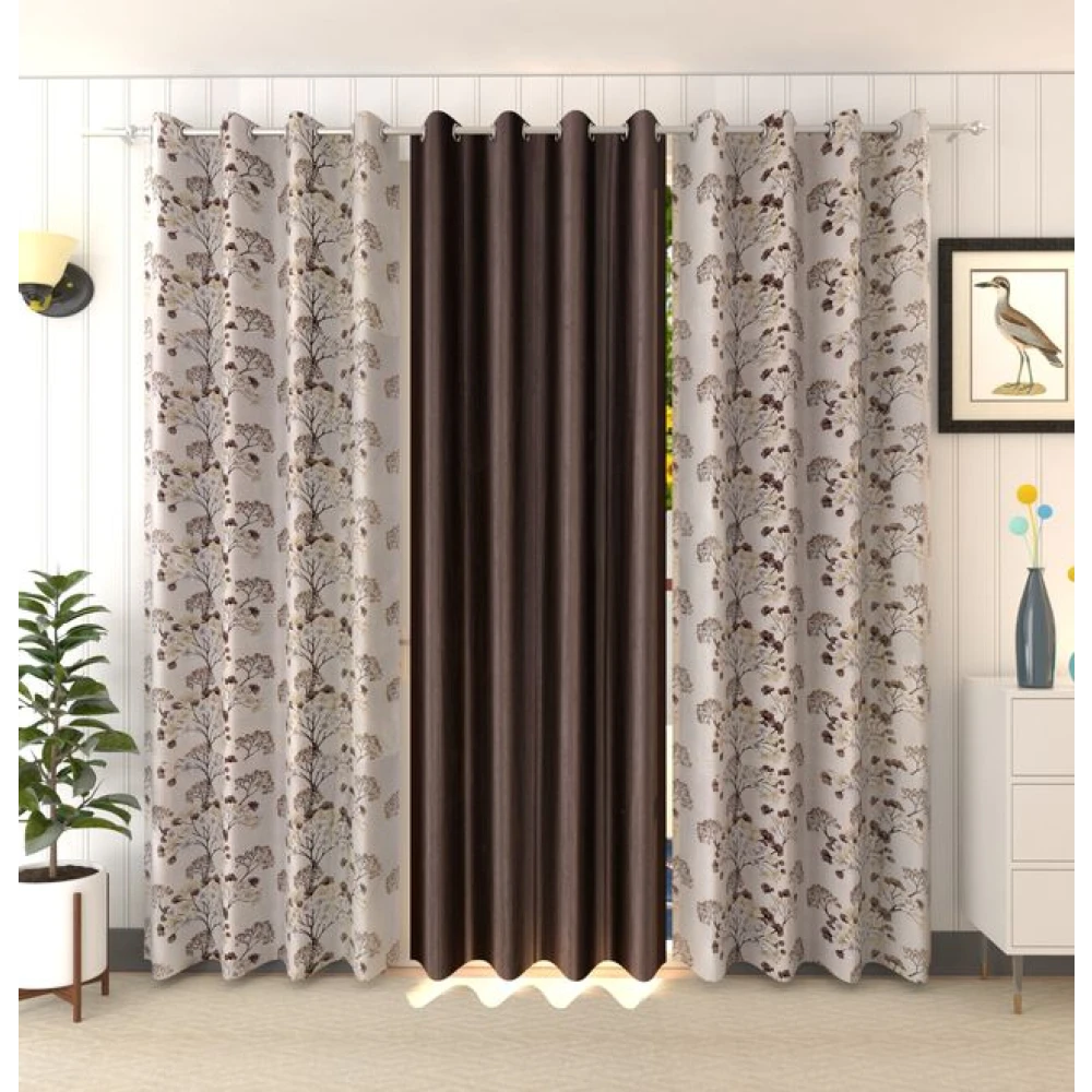 Room Darkening Polyester Window Curtains for Balcony Door