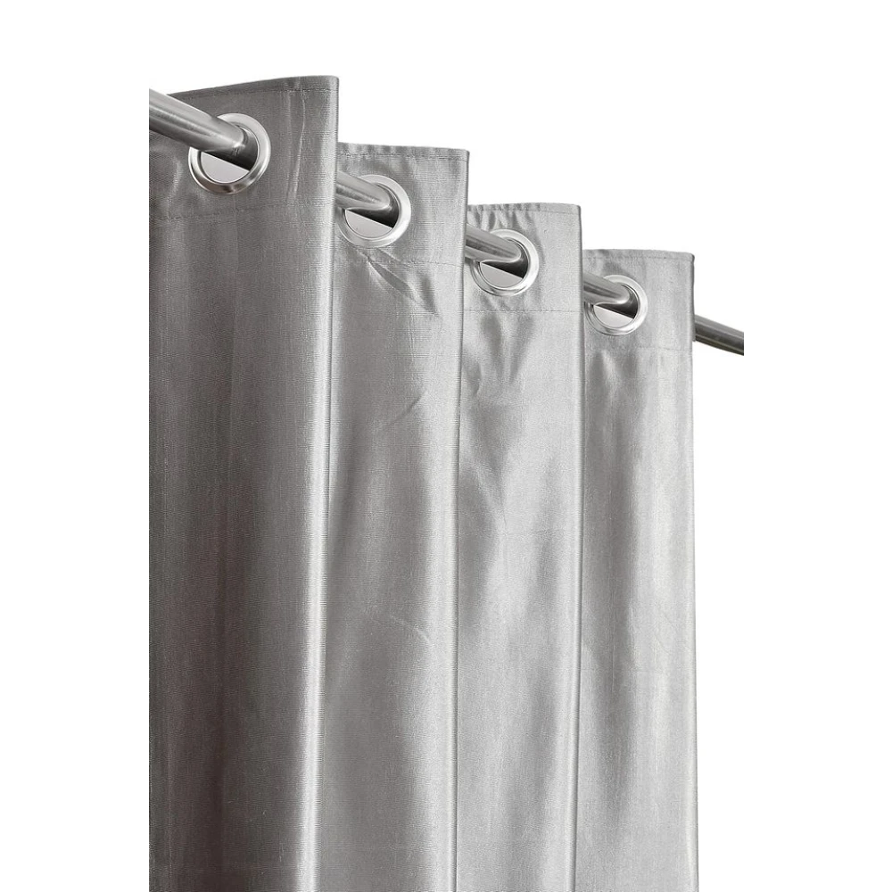 Room Darkening Polyester Window Curtains for Large Window Gray