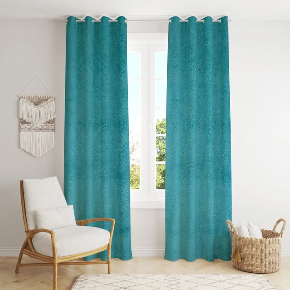 Classic Room Darkening Polyester Window Curtains for Kids Room Window