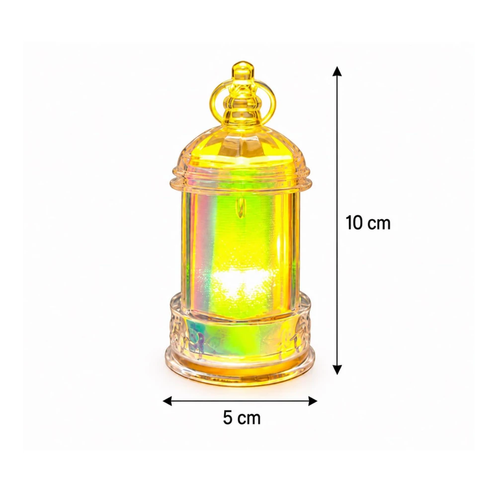 Decorative Hanging Tealight Candle Lantern Set of 2, Golden Hanging Candle Holder for Home, Diwali, Christmas & Festive Décor
