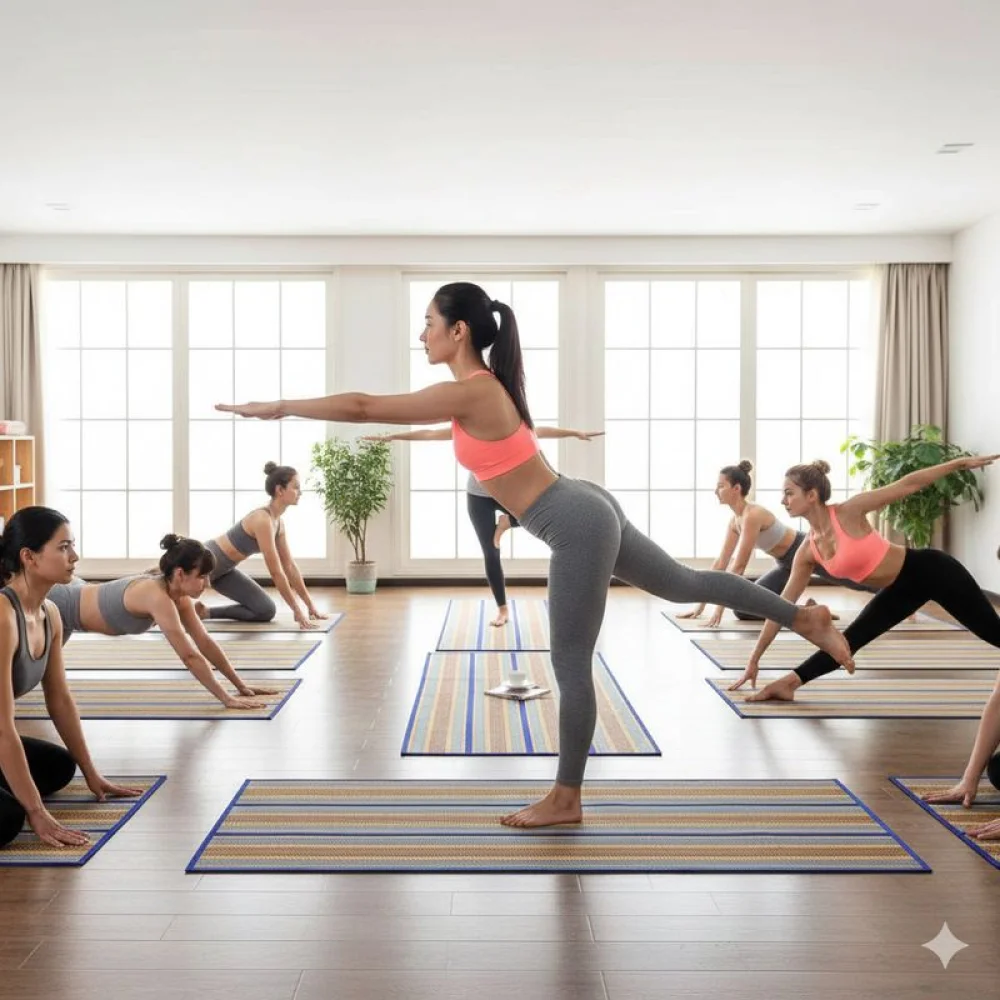 Handcrafted Korai grass Mat Eco comfort for Yoga & Meditation I Natural grass Fitness mats for a Peacefull Practice I Eco friendly Meditation mats I Sustainable picnic mat I Pranayama yogamat I Yogamat for beginners I Outdoor picnic mat I Camping sitting mat I Gym matgift for men women