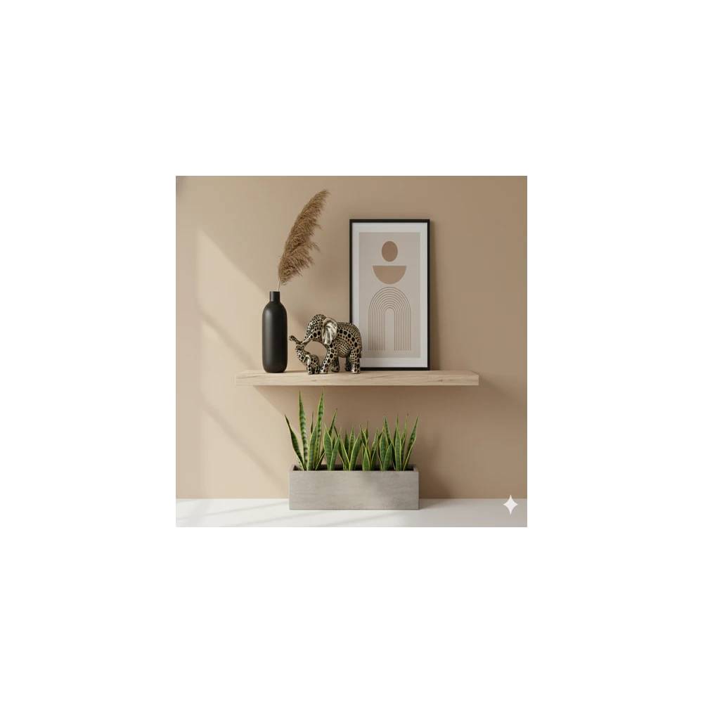 Mother & Baby Elephant Figurine - Decorative Trunk-Up Elephant Showpiece for Good Luck & Vastu Home Decor