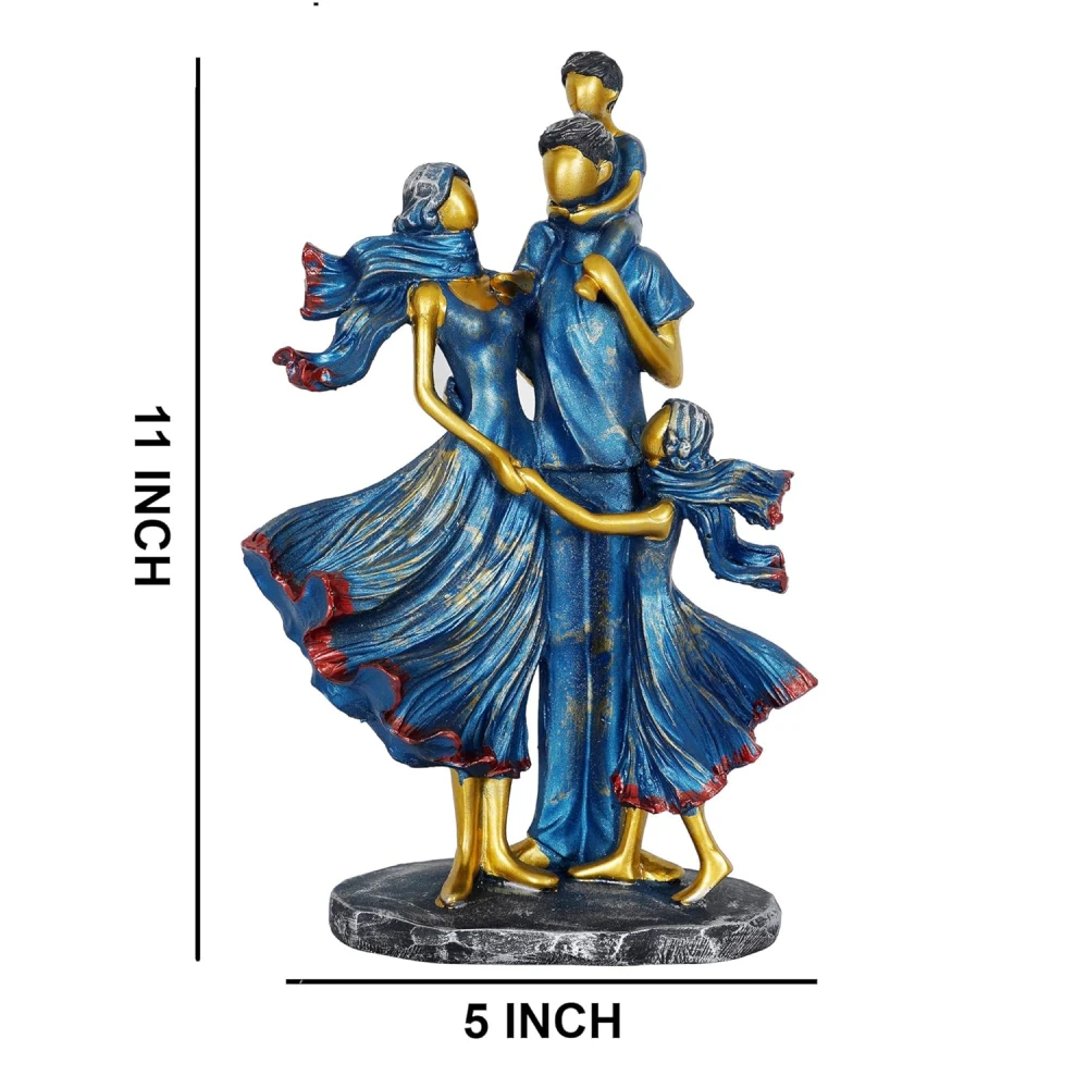 Family Showpiece for Home Decor,  (11 inch), Resin