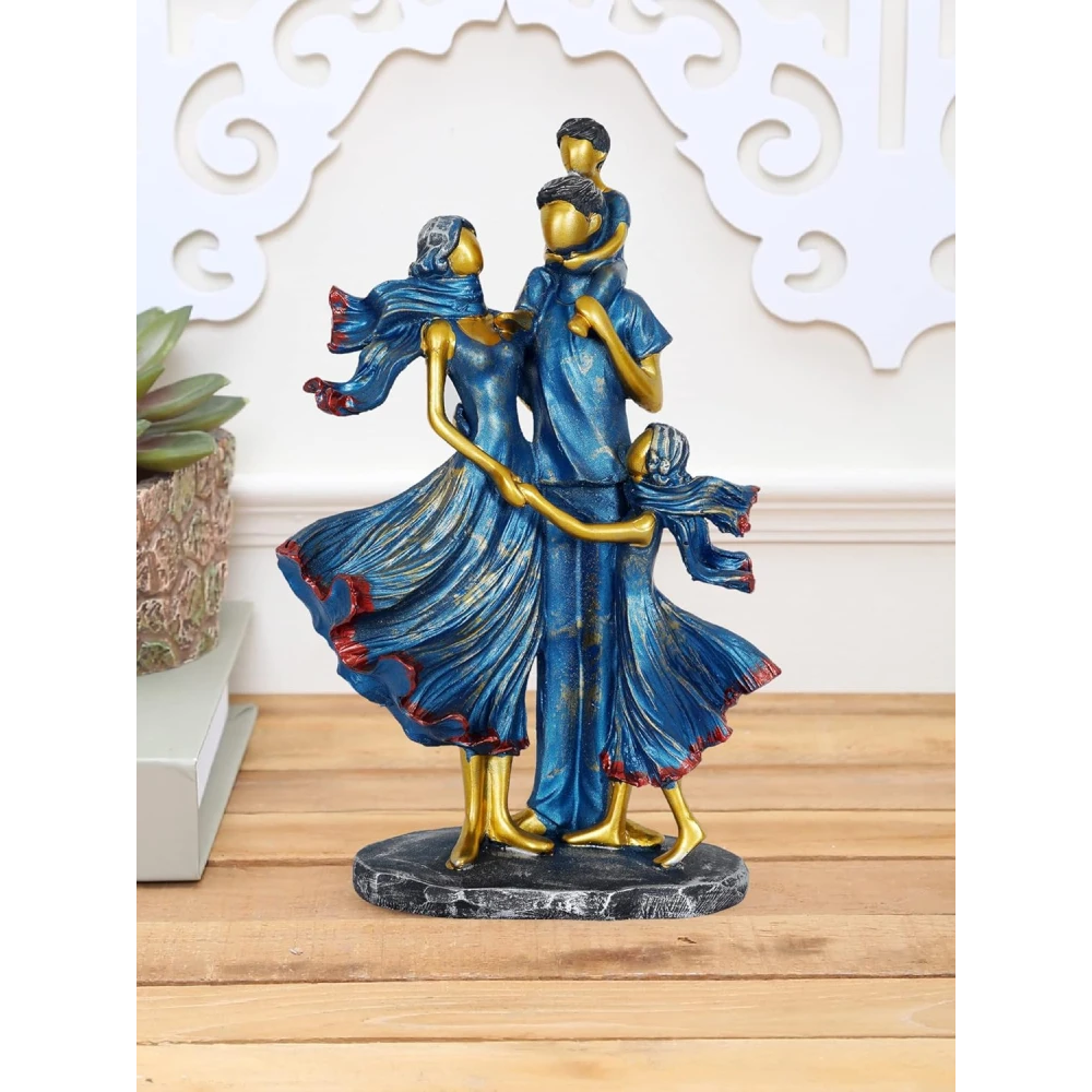 Family Showpiece for Home Decor,  (11 inch), Resin
