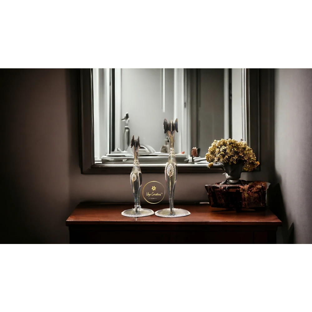 Iron Elephant with Baby Bell Set of 2