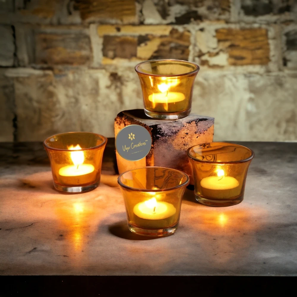 Glass Tealight Candle Holder Decorative