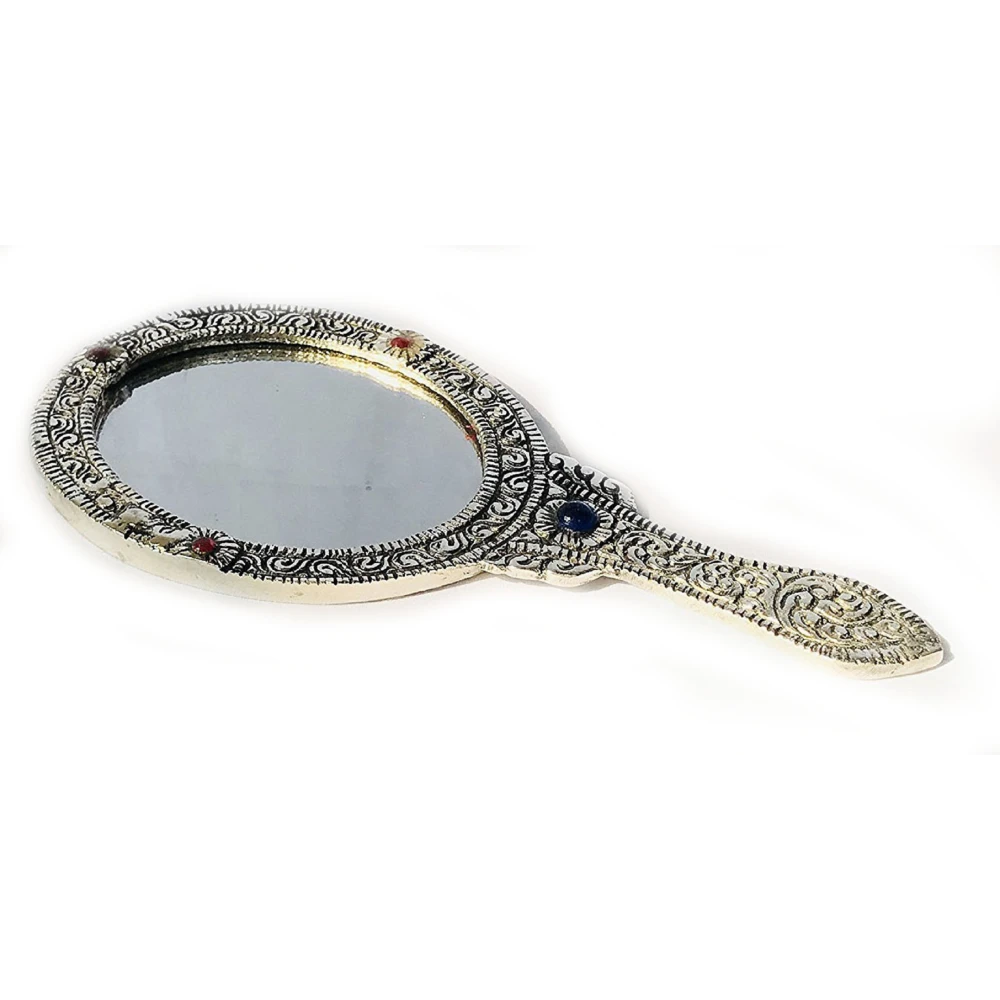 Handheld Mirror with Handle Vintage