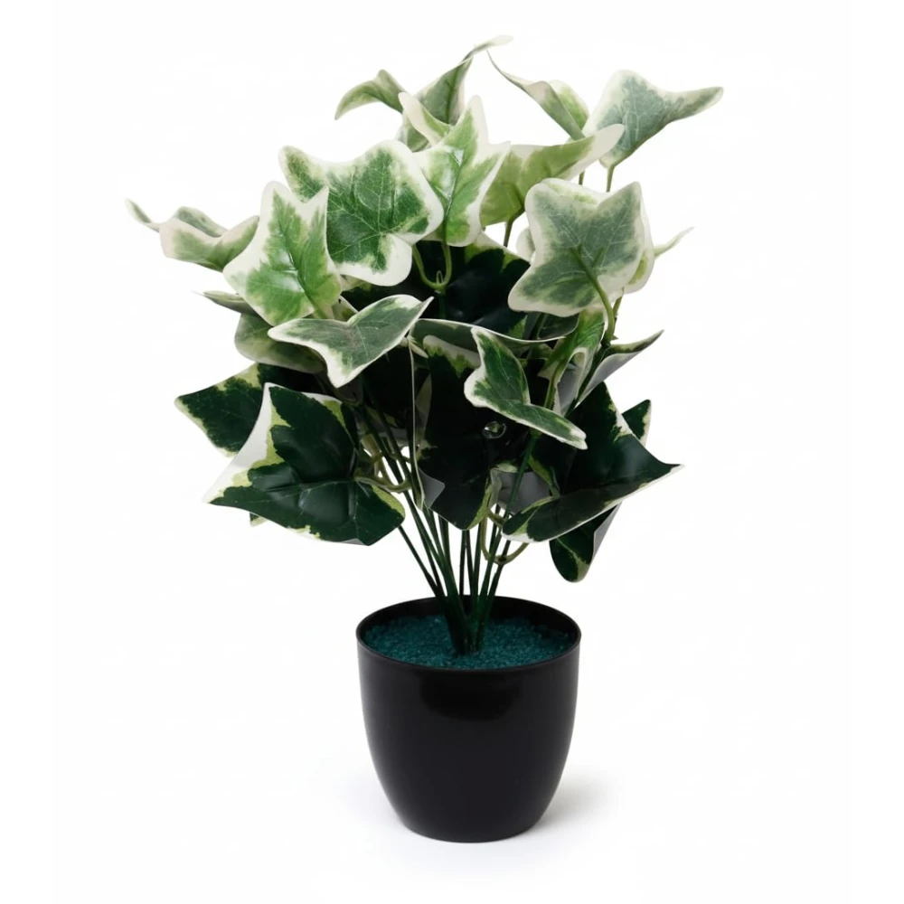 Foliyaj Artificial Ivy Plant with Pot|Potted Artificial Plants for Indoor Home and Office Decor| 30 Cm Tall | 1 Pc