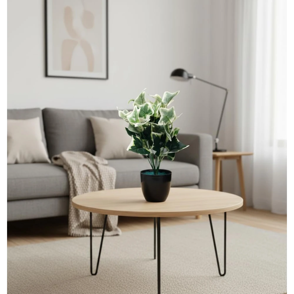 Foliyaj Artificial Ivy Plant with Pot|Potted Artificial Plants for Indoor Home and Office Decor| 30 Cm Tall | 1 Pc