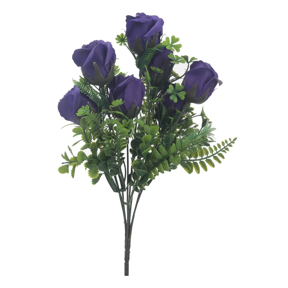 FOLIYAJ 2 Bunches of Artificial Blue Roses|Bonsai Tree|Artificial Flower|with Pot|Home Décor for Living Room Home Office Shop|House|Gift|Decoration