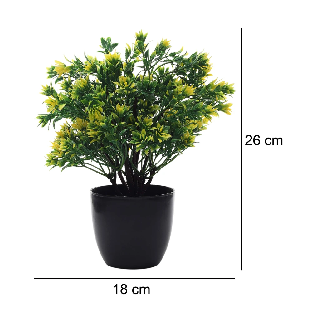 FOLIYAJ Artificial Plant Flower Bonsai Tree with Pot for Home Decor Living Bed Rooms and Office